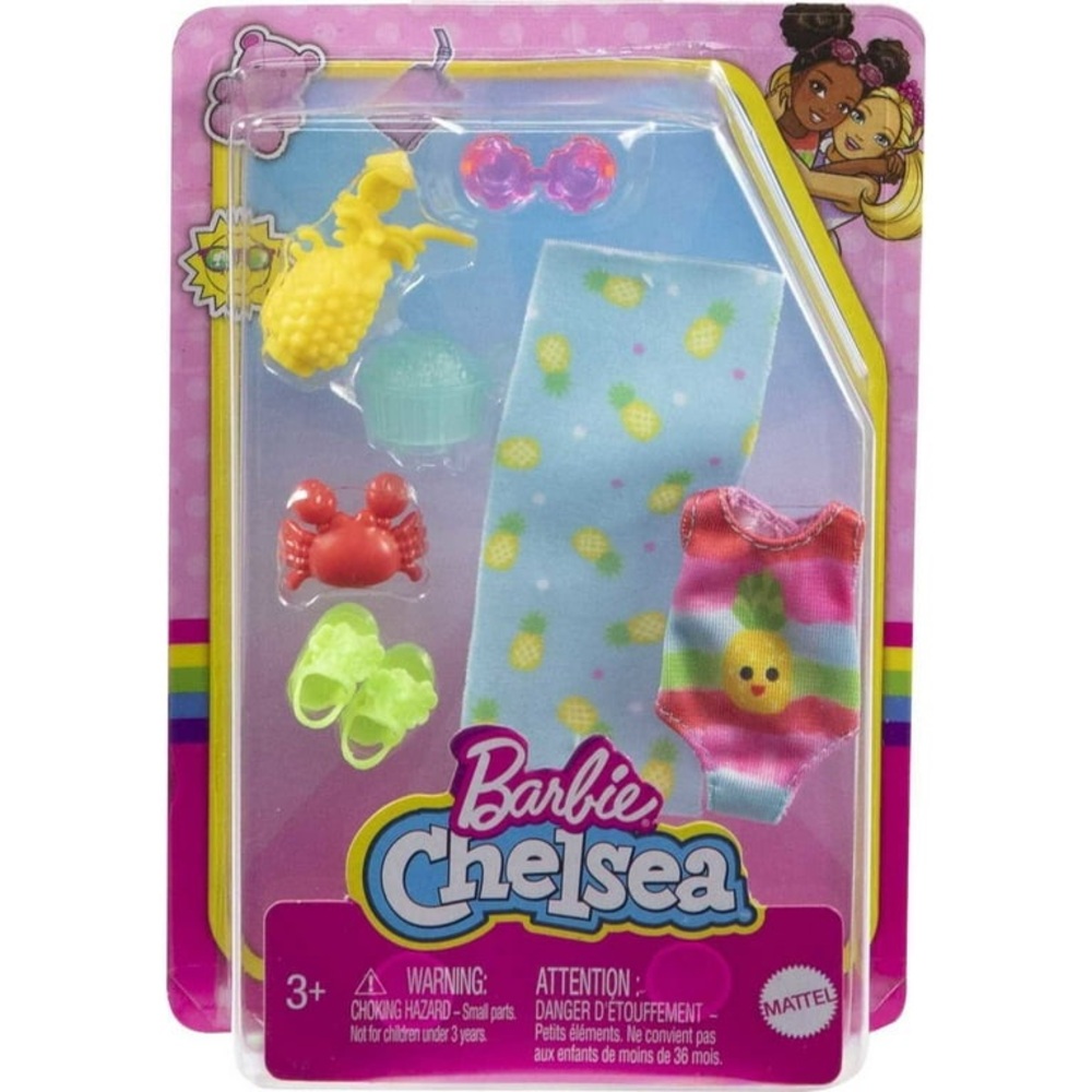 NIP Barbie Chelsea Accessory Pack, Beach-Themed